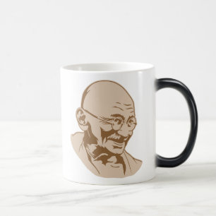 Mahatma- Gandhiporträt-Tasse Verwandlungstasse