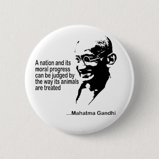Mahatma Gandhitierrechte Button