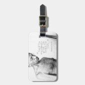 Mahatma- Gandhizitat, Minderheit von einer, Gepäckanhänger (Vorderseite vertikal)