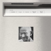 Mahatma Ghandi Portraitfotografie Magnet (In Situ (Geschirrspüler))