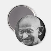Mahatma Ghandi Portraitfotografie Magnet (Vorderseite/Rückseite)