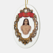 Mahavatar Babaji Glücks-Verzierung Keramikornament (Links)