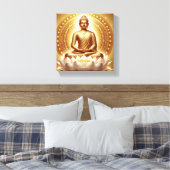 Mahavira Meditative Pose Kunst - Erleuchtung und T Leinwanddruck (Insitu (Schlafzimmer))