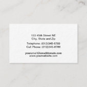 Mähdrescher auf dem Weizen-Gebiet Visitenkarte (Rückseite)