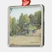 Mähdrescher-erntende Weihnachtsverzierung Ornament Aus Metall (Links)