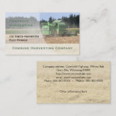 Mähdrescher-Visitenkarte Visitenkarte (Vorne/Hinten)