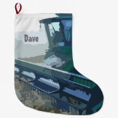 Mähdrescher-WeihnachtsStrumpf Großer Weihnachtsstrumpf (Vorderseite)