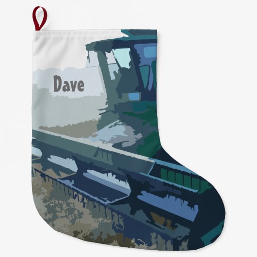 Mähdrescher-WeihnachtsStrumpf Großer Weihnachtsstrumpf (Vorderseite)