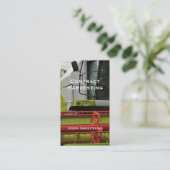 Mähdrescherfahrerhaus und -Lieferwagen Visitenkarte (Stehend Vorderseite)