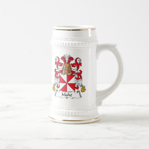 Mahe Familienwappen Bierglas