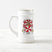 Mahe Familienwappen Bierglas (Links)