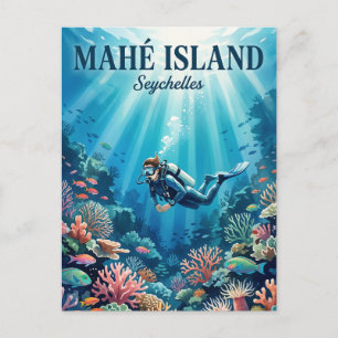 Mahé Insel Seychellen Postkarte