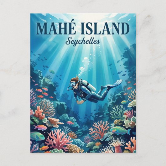 Mahé Insel Seychellen Postkarte (Vorderseite)