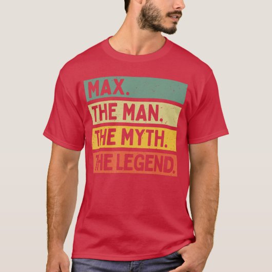 Mahe Manhe Mythhe Legend Funny Personalized Quote  T-Shirt (Vorderseite)