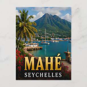 Mahé Seychellen Tropisches Insel Reise Souvenir Postkarte