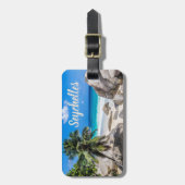 Mahe Seychelles Carana Beach Geschenk Gepäckanhänger (Vorderseite vertikal)