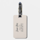 Mahe Seychelles Carana Beach Geschenk Gepäckanhänger (Rückseite vertikal)