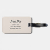 Mahe Seychelles Carana Beach Geschenk Gepäckanhänger (Rückseite horizontal)