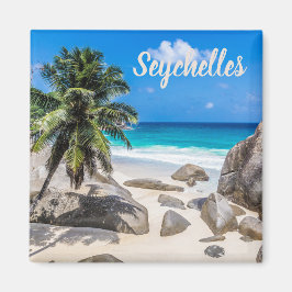 Mahe Seychelles Carana Beach Geschenk Magnet