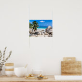 Mahe Seychelles Carana Beach Geschenk Poster (Küche)