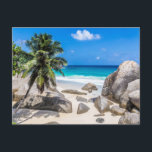Mahe Seychelles Carana Beach Geschenkposter Feiertagspostkarte<br><div class="desc">Das Mahe Seychelles Carana Beach ist ein Souvenir- oder Geschenksgeschenk für Reisende.</div>
