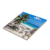 Mahe Seychelles Carana Beach Geschenkposter Fliese (Seite)