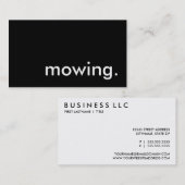mähen. visitenkarte (Vorne/Hinten)
