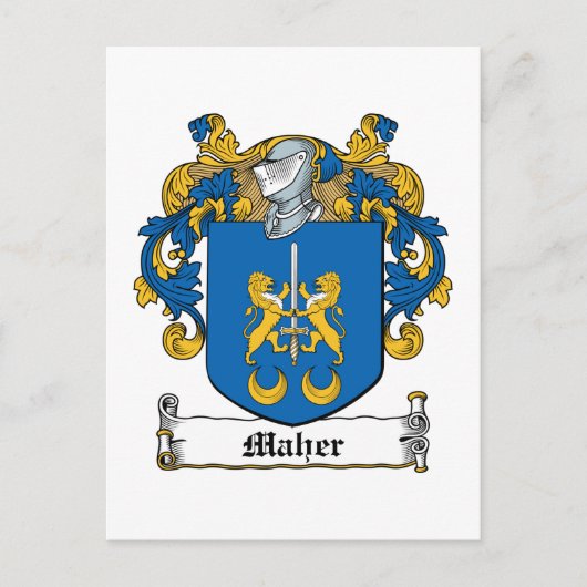 Maher Familienwappen Postkarte (Vorderseite)