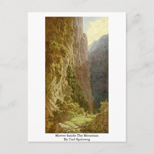 Mäher im Gebirge Von Carl Spitzweg Postkarte (Vorderseite)