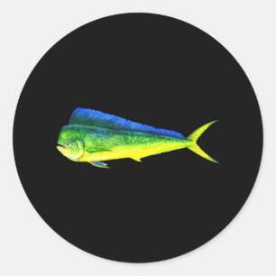 Mahi Fish Mahi Mahi Fischfang Lover Runder Aufkleber