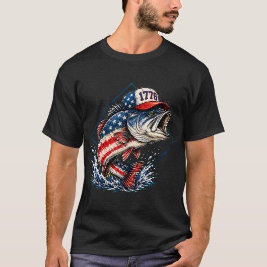 Mahi-Mahi-Angler-Abzeichen T-Shirt (Vorderseite)