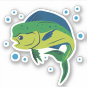 Mahi Mahi Aufkleber (Vorderseite)