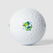 Mahi Mahi Bull und Kuh Golfball (Vorderseite)
