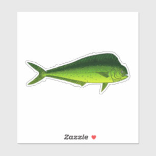 Mahi Mahi - Delphin-Fisch - Dorado Aufkleber