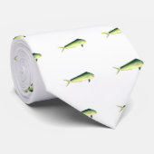 Mahi Mahi - Delphin-Fisch-Kunst Krawatte (Gerollt)