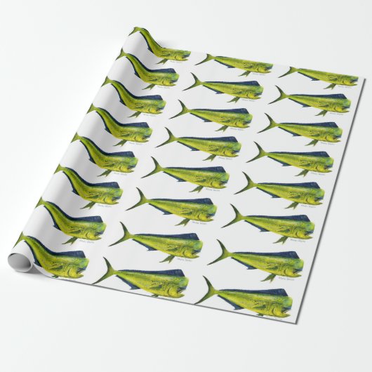 Mahi Mahi Fisch-Packpapier Geschenkpapier (Ungerollt)
