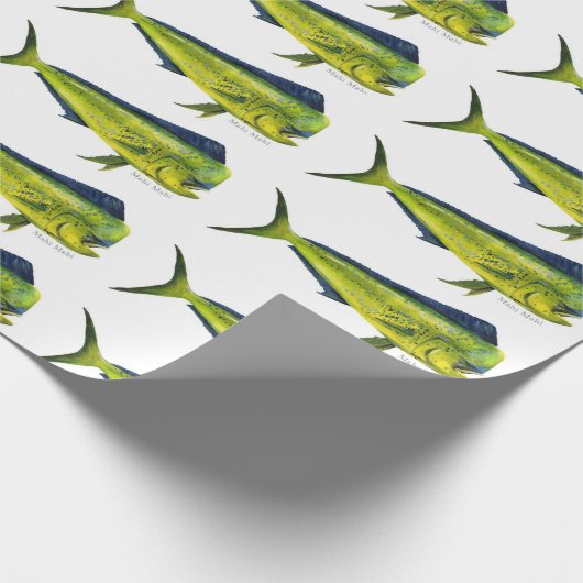 Mahi Mahi Fisch-Packpapier Geschenkpapier (Ecke)