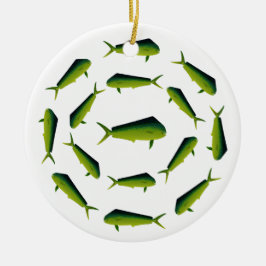 Mahi Mahi Fische - Delphin - Dorado Keramik Ornament