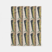 Mahi-Mahi Fischgrafik Fleecedecke (Vorderseite)