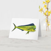 Mahi-Mahi-Fischkarte Karte (Gelbe Blume)