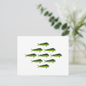 Mahi Mahi Fish - Dolphin - Dorado Postkarte (Stehend Vorderseite)