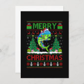 Mahi Mahi Fish Lover Xmas Tree Santa Mahi Mahi Chr Einladung (Vorne/Hinten)