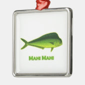Mahi Mahi Fish Ornament Aus Metall (Links)