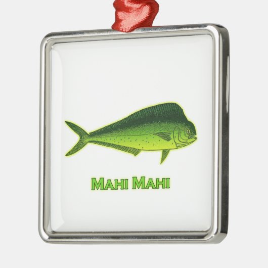 Mahi Mahi Fish Ornament Aus Metall (Links)