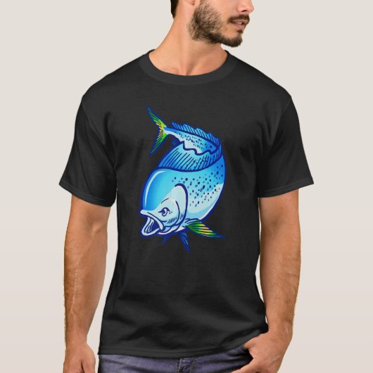 Mahi Mahi Fishing Dorado Fischer Angling Fan T-Shirt (Vorderseite)