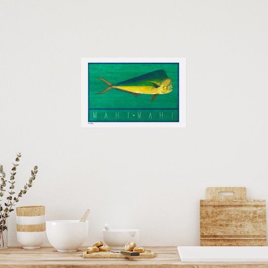 Mahi-Mahi-Poster, Prints und Rahmen Poster (Küche)