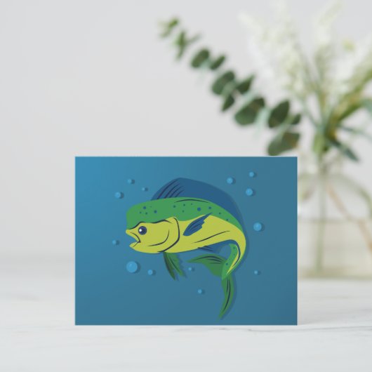 Mahi Mahi Postkarte (Stehend Vorderseite)