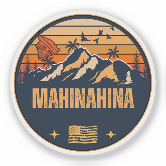 Mahinahina, Hawaii Aufkleber (Vorderseite)