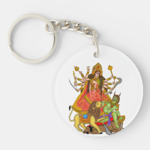 Mahishasur Mardini Durga Schlüsselanhänger