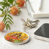 Mahishasur Mardini Durga Schlüsselanhänger (Seite)